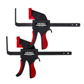 2Pcs Set One Handed Quick Release Track Saw Clamps for MFT Table and Festool Rail Clamps