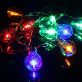 1.5M Colorful 10 LED Battery String Lights Bulbs Lamps Garden Wedding Party Fairy Christmas Decor