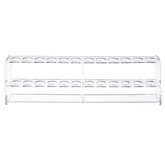 50ml*12-Holes Plexiglass Organic Glass Test Colorimetric Single Row Tube Rack Holder
