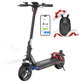 Electric Scooter 10Ah 48V 800W Motor Recommended Top Speed 25KM/H 10in Folding Moped Electric Scooter 45KM Mileage Electric Scooter Max Load 150Kg
