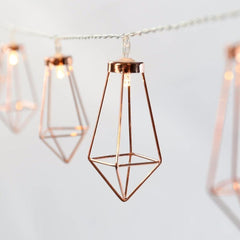 Battery Powered 1.8M/3.3M 10/20LEDs Metal Diamond Fairy String Light for Christmas Holiday Party