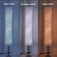 58" Soft Light Modern LED Floor Lamp RGB Color Changing Fabric Shade APP+Remote