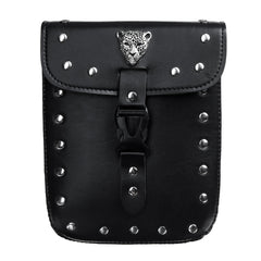Universal Motorcycle Front Rear Fork Tool Pouch Side Bag Saddlebag PU Leather