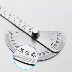 Stainless Steel irregular Protractor Large Carpenter's Measuring Angle Gauge