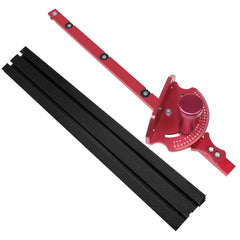 Precision Adjustable Miter Gauge with T-Track Connector for Woodworking - 0-60° Angle Range, CNC Processed, Ergonomic Design