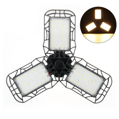 AC165-265V E27 LED Garage Light Bulb Deformable Ceiling Workshop Lamp Emergency Bulb