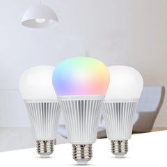 9W DMX512 RGB+CCT E27 Smart Bulb 2.4G APP Voice Control LED Light AC100-240V