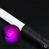 RGB 7 Colors 2-in-1 LED Light USB Rechargeable Metal Handle Dueling Sound Light Saber Cosplay Stage Props