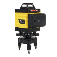 4D 16 Lines Green Light Laser Levels 360 Self Leveling Cross Horizontal Measure with 2 Batteries