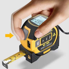40M/60M Digital Laser Distance Meter 5M Tape Measuring Laser Reticle 3 In 1 Electronic Roulette Stainless Tape Measure Rangefinders