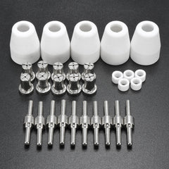 30pcs Plasma Cutter Torch Consumables EXTENDED Nickel-plated