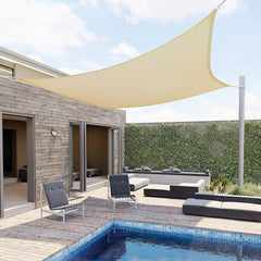 Summer outdoor waterproof and UV shade sail 300D Oxford cloth shade canvas garden terrace canopy camping sun shelter