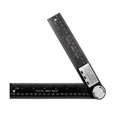 2 In 1 Protractor Angle Measuring Tool Fit For Woodworking Construction