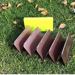 10 Plate Bronze-coloured Folding Outdoor Camping Cooking Gas Stove Windshield Aluminium Alloy Wind Screen Cooking Shield