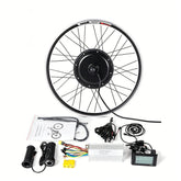 48V 1500W Ebike Conversion Kit, 60km/h Ultra-Power Hub Motor Wheel Fits Marlin 4, Rockrider ST100, Riverside 120 (20"/26"-29"/700C)