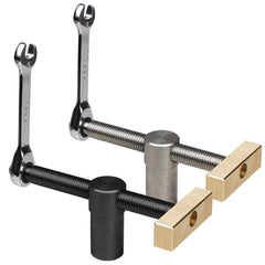 Woodworking Table Vice Clamp - Durable Brass & Stainless Steel, 19mm/20mm, Ratchet Mechanism, 1/2 PCS Options