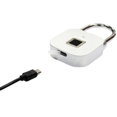 USB Smart Fingerprint Lock Rechargeable Keyless IP66 Waterproof Store Up To 39 Fingerprints for Door Luggage Padlock