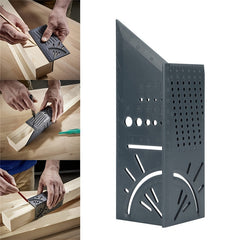 45/90° Foldable Woodworking Scriber Ruler Gauge 3D Mitre Angle Measuring Tool