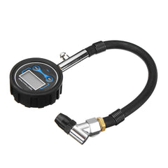 0-200Psi Digital LCD Tyre Tire Air Pump Pressure Gauge Tester Car Motorcycle Van