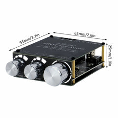 100W+100W Bluetooth 5.0 Subwoofer Amplifier Board High Power Audio Stereo Bass Adjustment Stereo Digital Power Amplifier Board