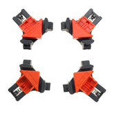 4pcs Adjustable 90 Degree Corner Clamp for Woodworking, Single-Handed Operation, Durable Right Angle Clips