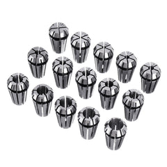15pcs ER11 1mm to 7mm Spring Collet Set Collet Chuck for CNC Milling Lathe Tools