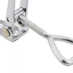 Heavy-Duty Iron Galvanized Toggle Latch Clamp, Rust-Resistant, Easy Install, 100kg Holding Force, Versatile for Various Applications
