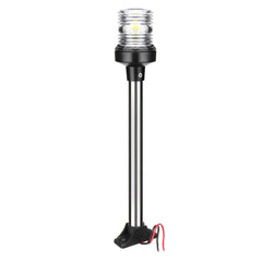 12V-24V LED Navigation Pole Lights Marine Boat Pontoon Stern Anchor Fixed Base