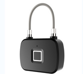 Fingerprint Security Keyless Lock Plastic Three Color Light Wire Rope Lock 3M 10 Sets of Fingerprint lock Induction