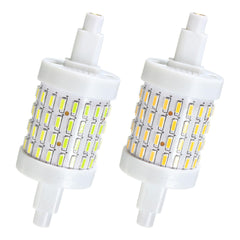 Dimmable R7S 78mm 5W 72 SMD 4014 350Lm Pure White Warm White LED Corn Light Bulb AC85-265V