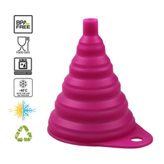 Home & Kitchen Fordable Funnel,Silicone Collapsible Style,BPA-free,Heat Resistant,for dishwasher