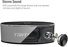 Wireless Speaker Stereo HD Sound, Touch Control with Fashion Light, Bluetooth Built-in Mic Handsfree Calling, TF Card Slot & AUX