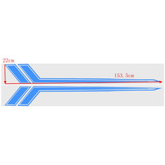 68''x8.5'' Car Decal Sticker Hash Stripe Racing Graphic Fender FOR Chevy