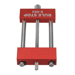 Aluminum Alloy Woodworking Rule Stop, 0-60mm Clamp Range, 95mm Length, Durable & High Precision Tool