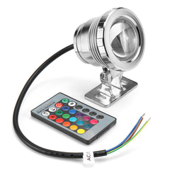 20W RGB LED Light Fountain Pool Pond Spotlight Underwater Waterproof With Remote