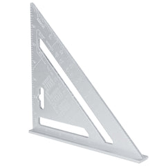 7/12" Aluminum Alloy Angle Square Triangle Ruler Roofing Carpenter Wood Working Tool