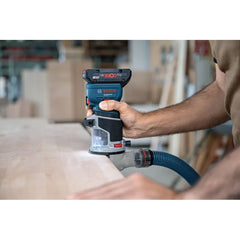 PRO GKF 18V-8 for Bosch Cordless Edge Router 18V Brushless Motor 6mm & 1/4'' Collets Professional Woodworking Trim Router With L-BOXX Case