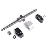 300-650mm Ball Screw with BK BF10 End Supports 6.35x8mm Coupler for CNC