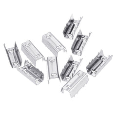 10pcs Synchronous Belt Clip Stainless Steel Sawtooth for 6mm Width Timing Belt