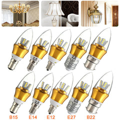 10W 220V Dimmable LED Candle Shape Light Bulb for Home Chandeliers Desk Lamp Wall Sconce