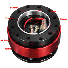 Universal Aluminum Alloy Steering Wheel Quick Release Hub Adapter Off Kit
