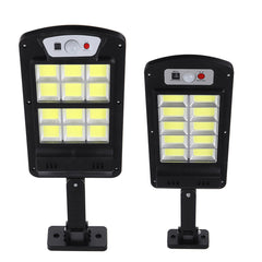 Solar LED Street Light 120/240 COB Waterproof Sensor Remote Control Wall Road Lamp