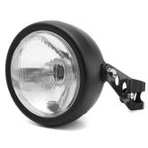 6.5 inch 12V Motorcycle Headlight Hi/lo Beam Matte Black Mount Bracket Cafe Racer For Honda