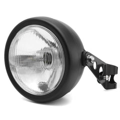 6.5 inch 12V Motorcycle Headlight Hi/lo Beam Matte Black Mount Bracket Cafe Racer For Honda