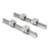 2pcs 400mm Linear Rail Fully Supported Shaft Rod With 4pcs SBR12UU Blocks Lathe Tool