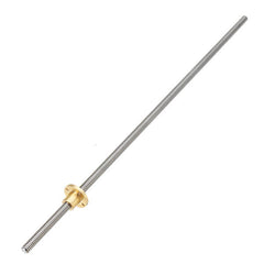 T10 Trapezoidal Lead Screw 500mm with Brass Nut