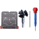 35mm Aluminum Alloy Hinge Jig for Concealed Hinges - Accurate Drill Guide Locator for Cabinet Door Installation