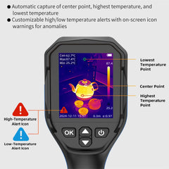 GreenZech Industrial 256-X | 256x192 HD Thermal Imaging Camera | 25Hz Professional Handheld Infrared Station with Dual-Light Fusion