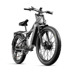 Electric Bike 48V 17.5AH SamsungBattery 1000W*2 Dual Motors Recommended Top Speed 25KM/H 26inch Tires 90KM Max Mileage 150KG Max Load Electric Bicycle