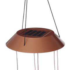 Hanging Wind Chimes Solar Powered LED Light Color Waterproof Garden Home Decor